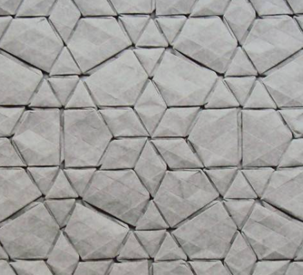 flagstone side of a folded model